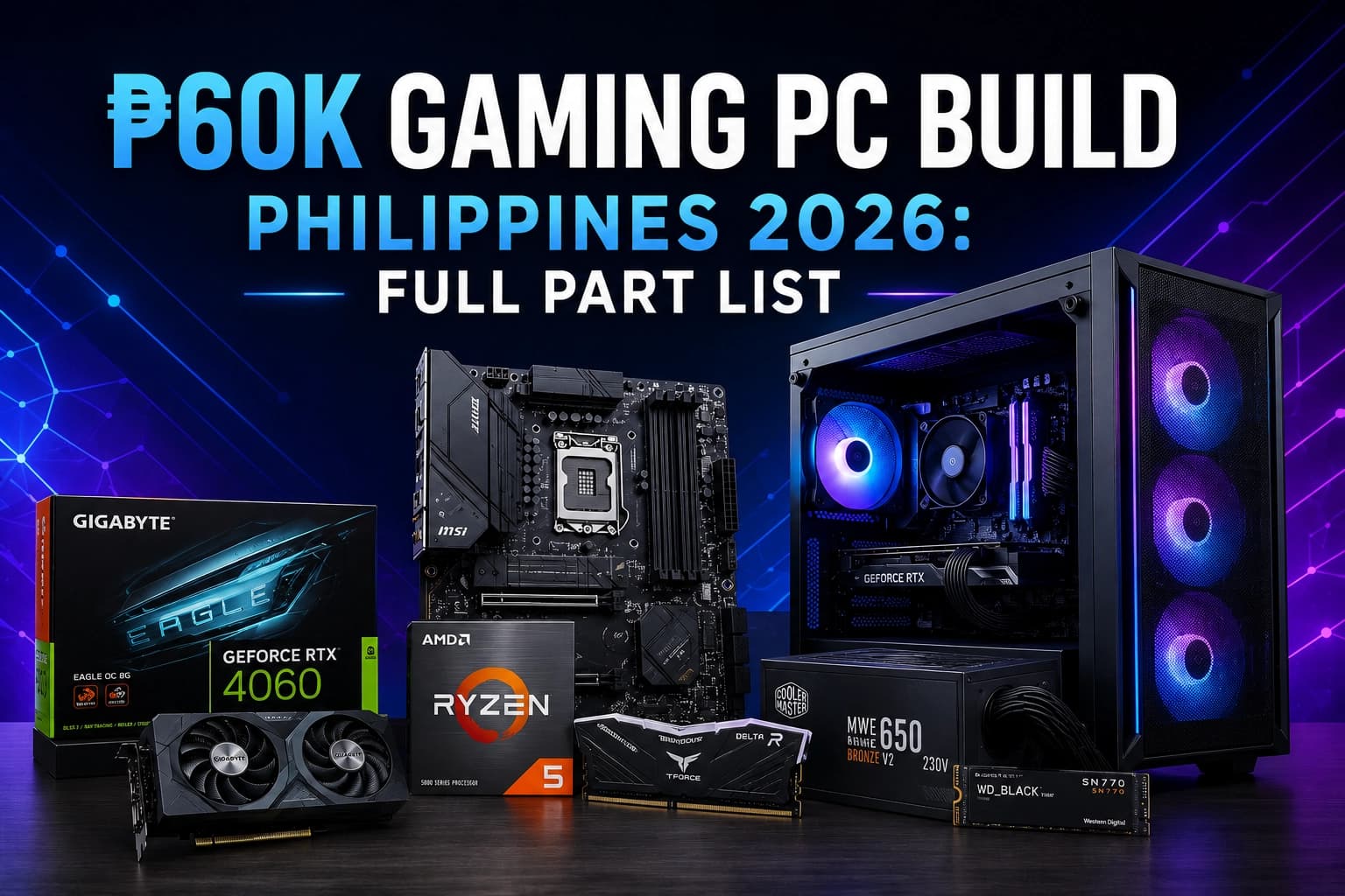 ₱60K Gaming PC Build Philippines 2026: Full Part List