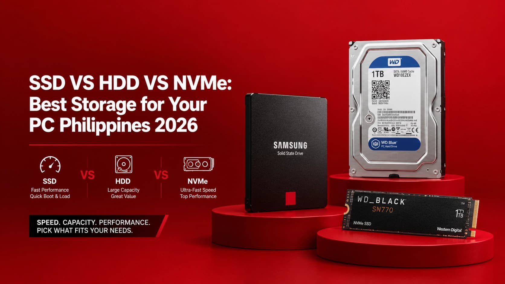 SSD vs HDD vs NVMe: Best Storage for Your PC Philippines 2026