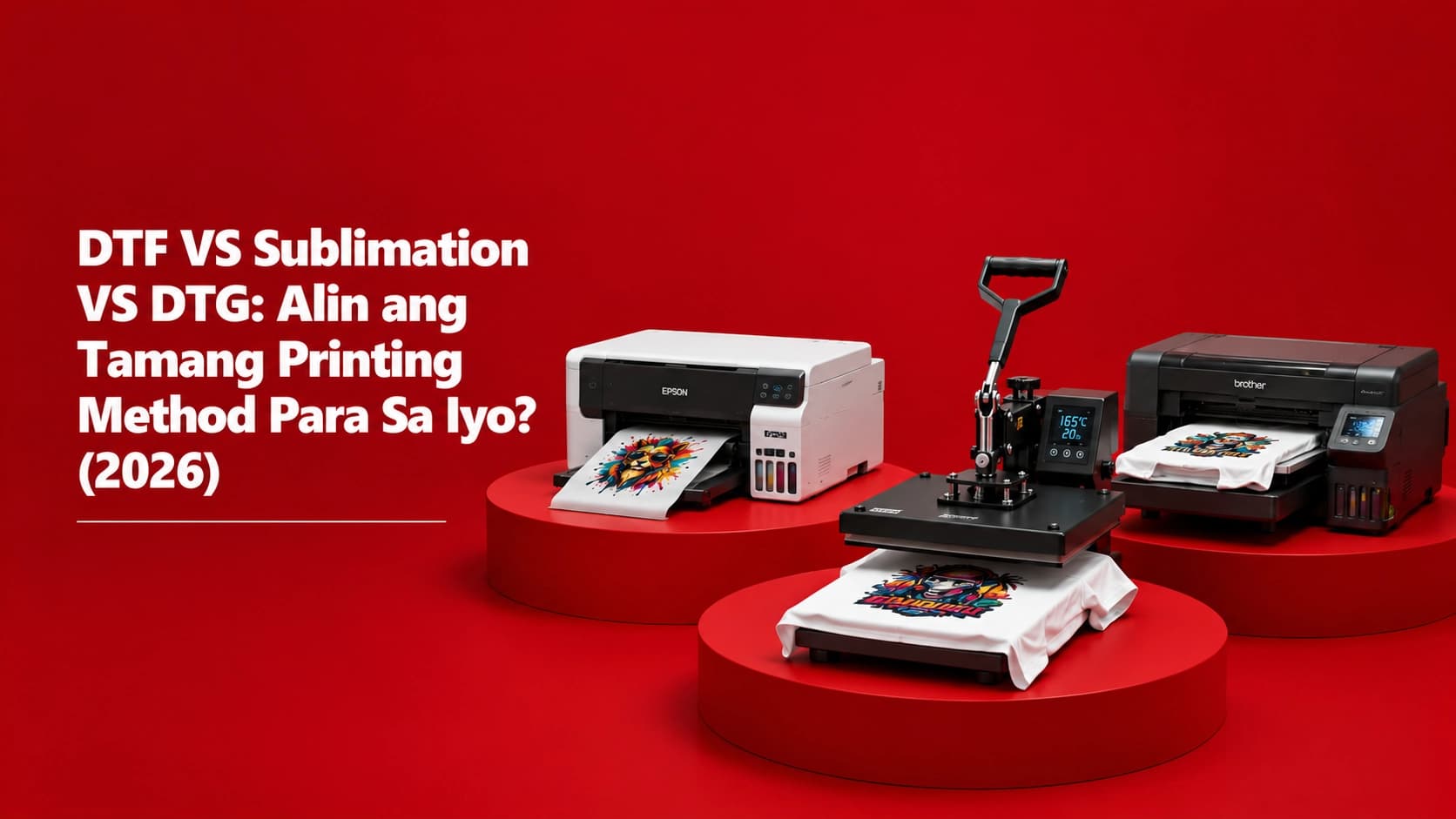 DTF vs Sublimation vs DTG: Alin ang Tamang Printing Method Para Sa Iyo? (2026)