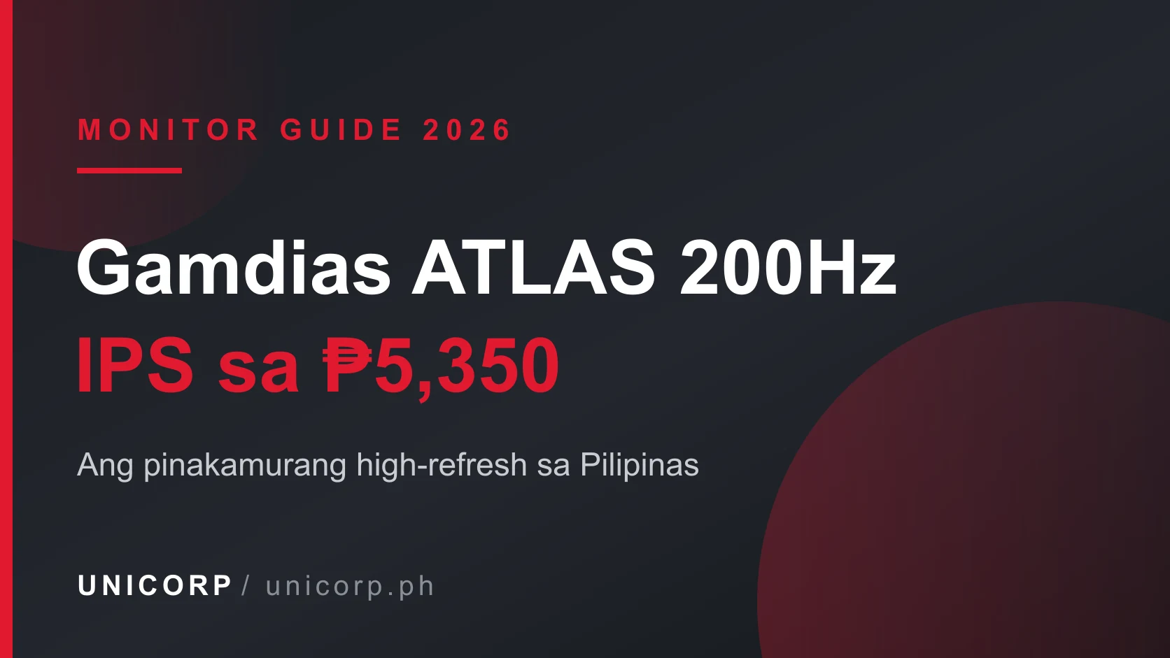 Gamdias Monitor Philippines 2026: The ₱5,350 IPS 200Hz Everyone Asks About