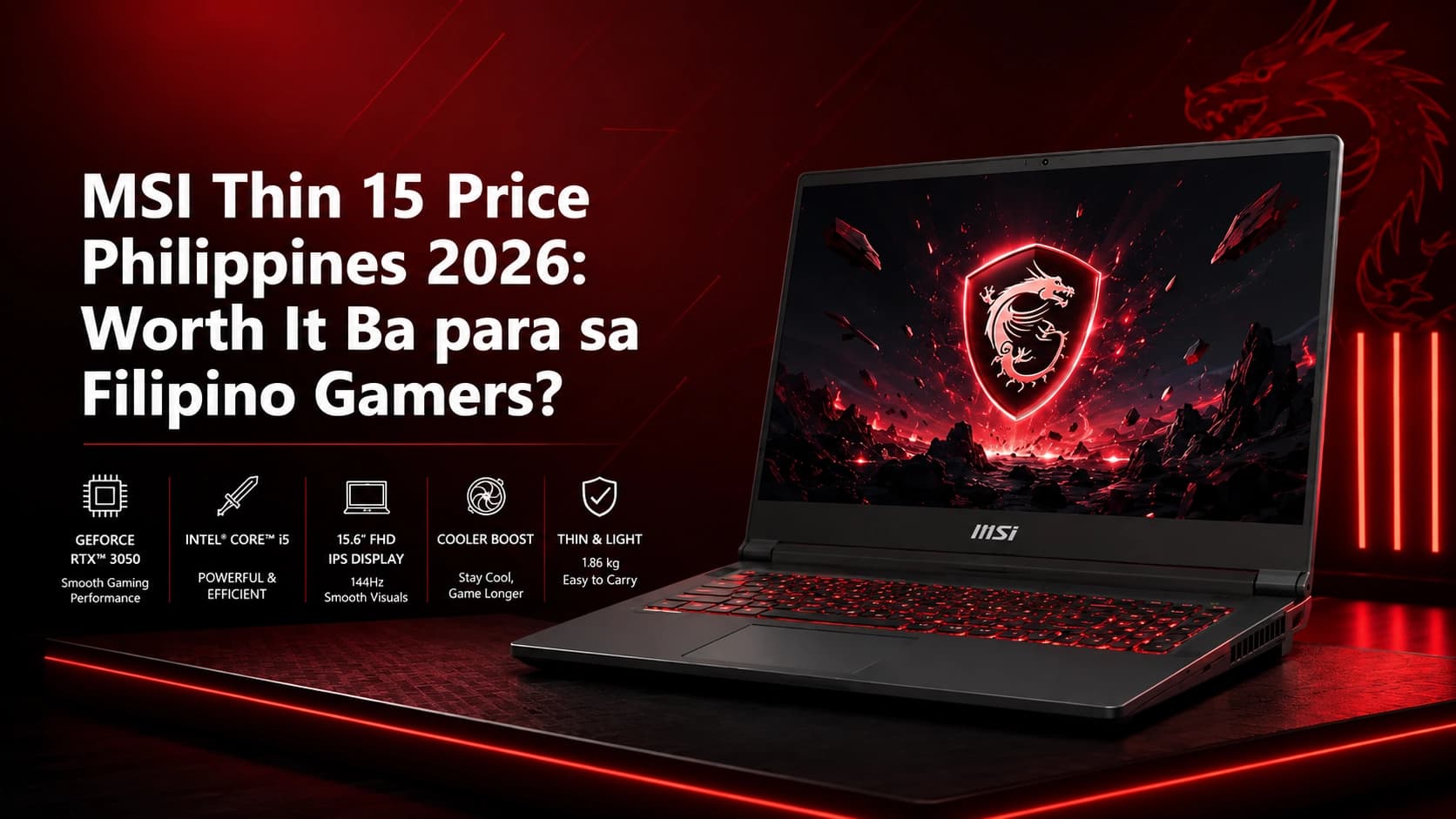 MSI Thin 15 Price Philippines 2026: From ₱45,999 — Every Variant Compared