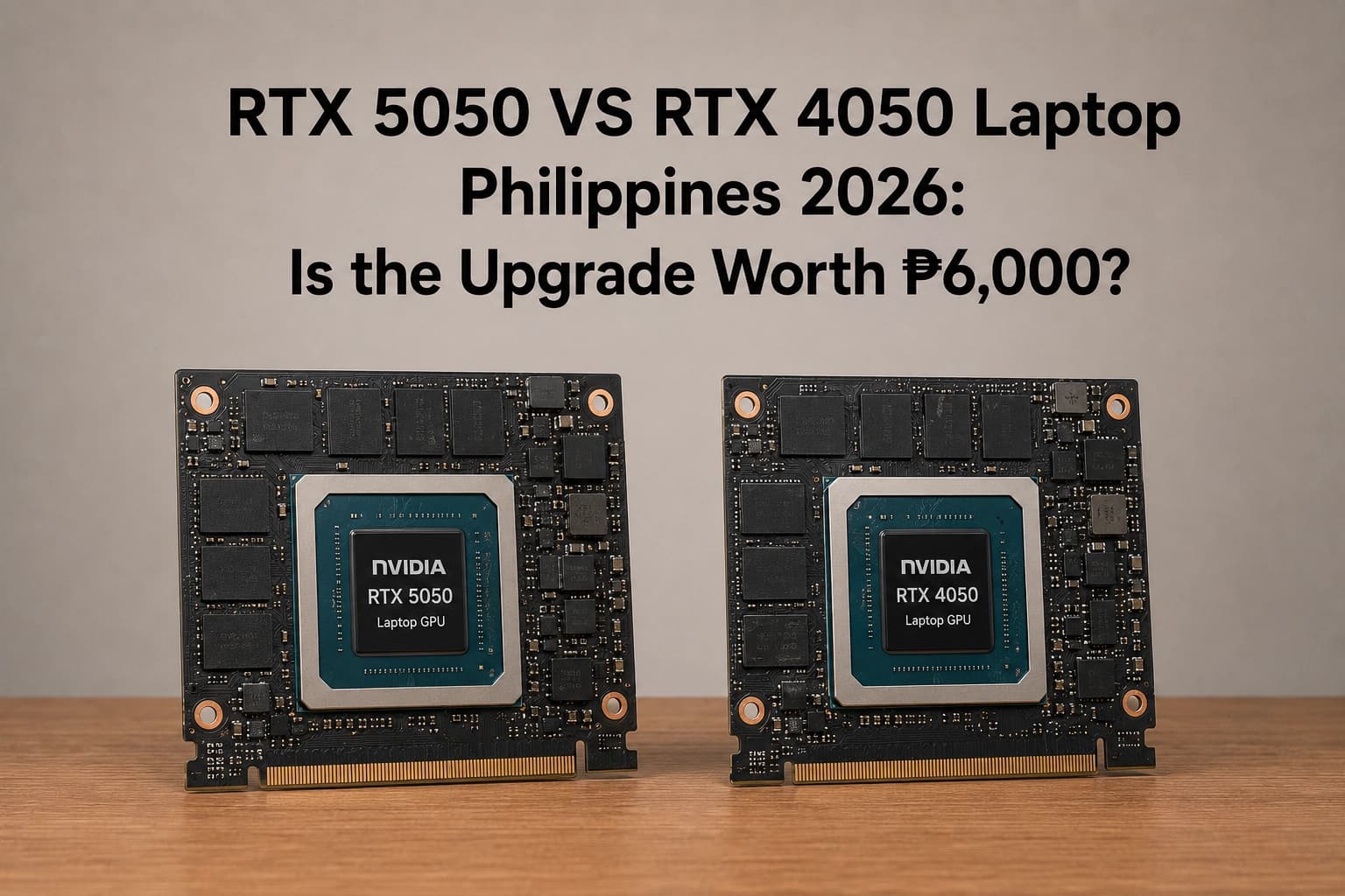 RTX 5050 vs RTX 4050 Laptop Philippines 2026: Is the Upgrade Worth ₱6,000?