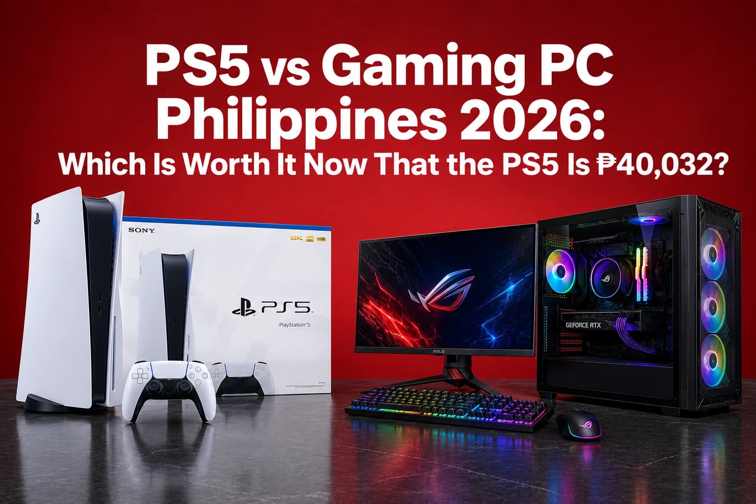 PS5 vs Gaming PC Philippines 2026: Which Is Worth It Now That the PS5 Is ₱40,032?